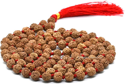 Amazing Gemstone 108 Beads Handmade Mala (Knotted, Rudraksha) - Colors A