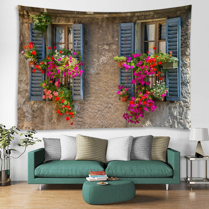 LYFANS Wooden Bridge Water Printing Fabric Tapestry Decorative Wall Art Tablecloth Bed Cover Picnic Carpet Beach Towel Bedroom Dormitory Living Room Multi functional Tapestry 79 x 59 inches