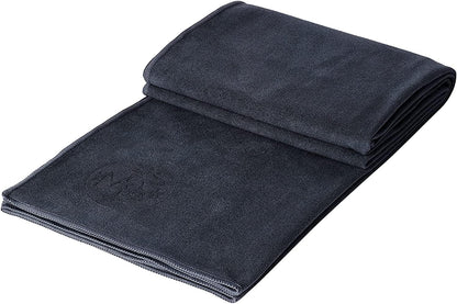 Manduka eQua Hot Yoga Mat Towel - Instant Moisture Activated Grip Ultra Soft Microfiber Quick Dry, Daily Use Ready Lightweight, Travel Friendly Mat Layer