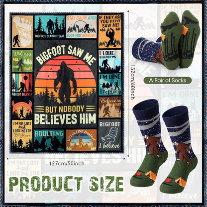 HunnmingRe 2 Pcs Unique Yoga Blanket and Socks Gifts for Yoga Lovers 50" x 60" Restorative Instructor Teacher Mother's Day Birthday Gag Gifts for Meditation Gymnasts Women Girls