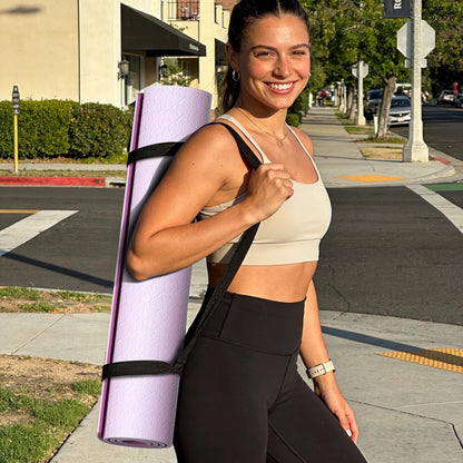 10mm Thick Yoga Mat for Tall Men & Women, Extra Long 76x28in Non Slip TPE Exercise Mat with Carrying Strap, Mat for Yoga Pilates Fitness,Indoor Outdoor Use