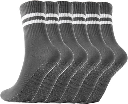 Non Slip Yoga Grip Pilates Socks for Women and Men Anti Slipper Grippy Socks for Ballet, Hospital, Dance