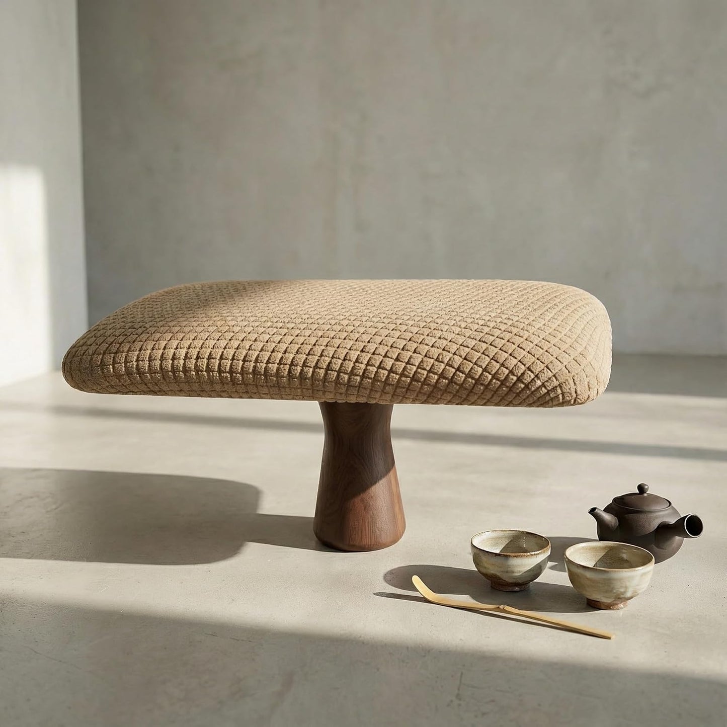 Meditation Bench - Yoga Bench,Wooden Zen Meditation Stool Kneeling Bench for Mindfulness Practice Tea Ceremony and Relaxation Ergonomic Design for Comfort and Support Househol (Brown)