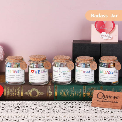 Mindfulness Affirmation Jar for Women,Mindful Meditation Cards,Self Care Relaxation Mental Health Stress Anxiety Relief Gifts for Women Men Friend Therapist,Yoga Retreat Therapy Meditation Accessories