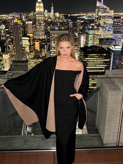 Moss Rose Women's Shawl Wrap Poncho Ruana Cape Open Front Cardigan Shawls for Spring Fall Winter