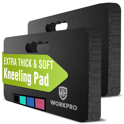 WORKPRO Extra Thick Kneeling Pad, Soft NBR Foam Cushioning for Knee, Large Foam Kneeler Mat for Gardening, Bathing Baby, Exercise, Workout Supplies, 17.5 x 11 x 1.5 in, Black