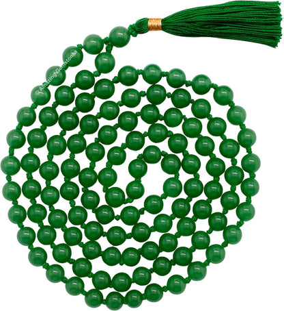 Amazing Gemstone 108 Beads Handmade Mala (Knotted, Rudraksha) - Colors A