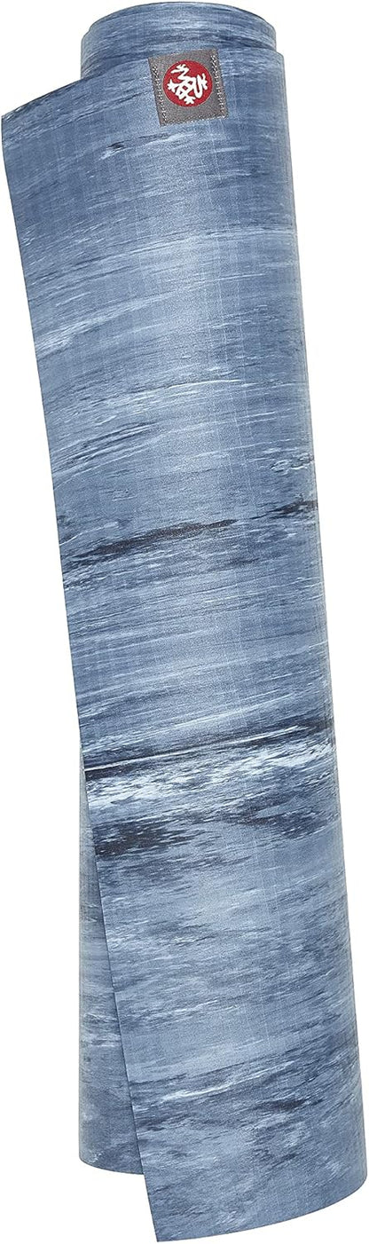 Manduka eKOLite Yoga Mat 71" - 4mm | Natural Rubber | Eco-Friendly | Soft Textured Surface | Natural Next-to-Skin Feel | 71 x 26 inches | Charcoal Grey