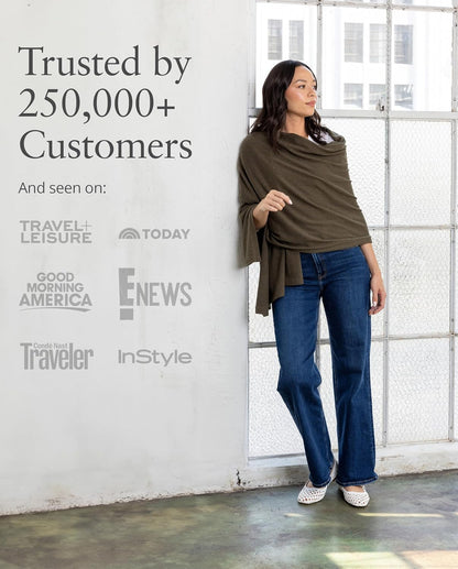 zestt Dreamsoft Travel Scarf, Wrap and Shawl for Women, Organic Cotton