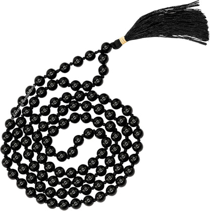 Amazing Gemstone 108 Beads Handmade Mala (Knotted, Rudraksha) - Colors A