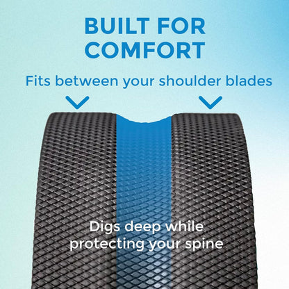 Chirp Wheel Foam Roller – Targeted Back & Neck Relief, Lumbar Spine Stretcher, Spinal Decompression Back Stretcher, Massage Roller with Density Foam for Physical Therapy, Supports 500lbs, 4-Pack Black
