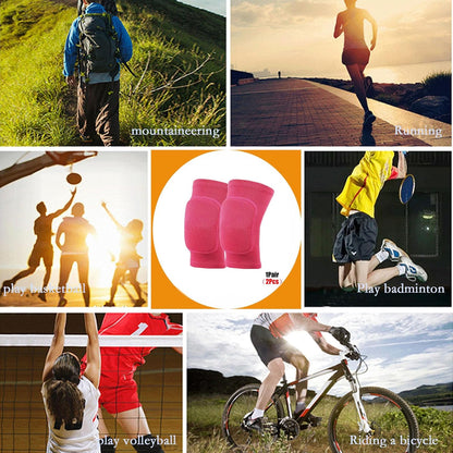 Anti slip sponge, soft and breathable men's, women's, girls', and children's black knee pads suitable for sports scenes such as volleyball, football, dance, yoga, wrestling, running, cycling, etc (Black, Large)