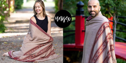 Meditation Shawl – Unisex Prayer Wrap, Large Scarf & Yoga Blanket – Soft, Lightweight & Multipurpose
