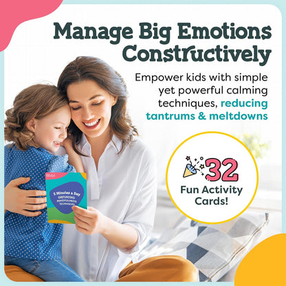 Mindfulness Cards for Kids - Social Emotional Learning Tools, Coping Skills, Self-Regulation Flash Cards, Therapy Resources, Preschool, Special Needs, ADHD, Autism, Counseling Supplies, Learning Game
