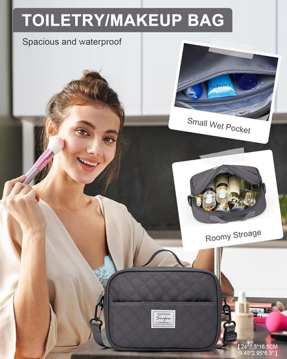 Gym Bag Womens Mens with Shoes Compartment and Wet Pocket Travel Duffel Bag for Women for Plane Sport Gym Tote Bags Swimming Yoga Waterproof Weekend Overnight Carry on Bag Hospital Holdalls - Colors B