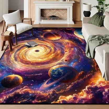 5' X 7' Queen and King Rug Black Grey Area Rugs Dining Living Room Bedroom Kitchen Office Yoga Room Washable Floor Mat Doormats Throw Rug Carpet Room Decor