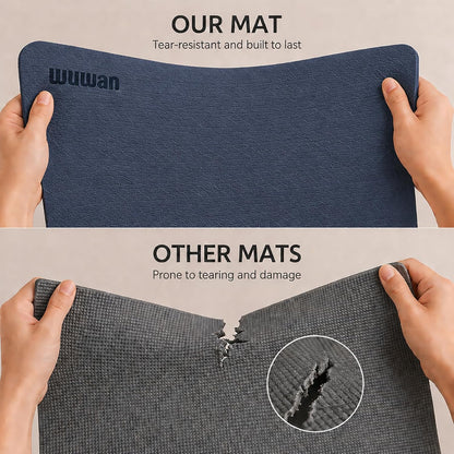 10 mm Yoga Mat 72"x26" TPE Non-Slip Exercise Mat 0.4" Thick, Easy-to-Carry Fitness Mat for Yoga, Pilates & Workout, Professional Mat, Made with Recyclable Material, Durable, Easy to Clean