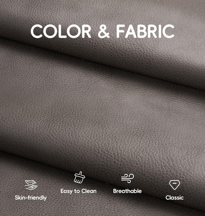 Hobestluk Giant Bean Bag Chair Lazy Floor Sofa, Memory Foam Fireside Sofa for Adults, Big Beanbag Faux Leather Armless Chair for Living Room Bedroom Dorm Office (Brown, Single)