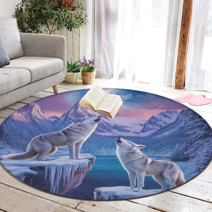 Machine Washable Modern Round Area Rug, Room Sofa Yoga Soft Round Carpet, Home Decor Non Slip Kitchen Office Circle Rug Union Jack Flag UK Mandala Art, 60inch