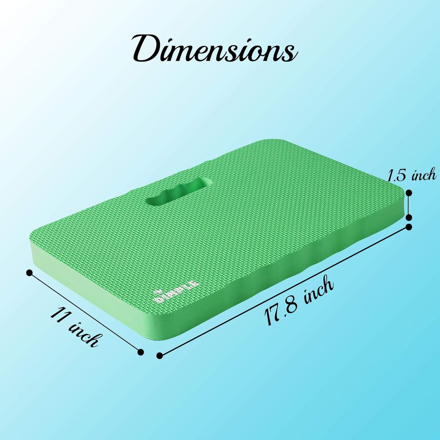 Dimple Thick Kneeling Pad | Garden Pad for Gardening | Kneeling Pad for Work | Garden & Bathtub Kneeler for Baby Bath | Kneeling Mat for Exercise & Yoga (XL) 17.8 x 11, Thickest 1-½"(2 Pack, Blue)