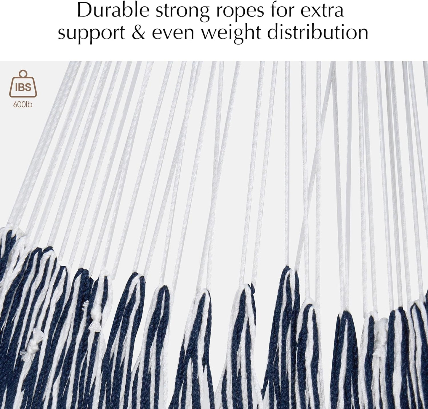 PNAEUT Handwoven Mayan Hammocks, Double Rope Hammock for Outdoor Outside & Indoor, Thick Soft 600 lbs Capacity Heavy-Duty, Includes Tree Straps, Carabiners & Carrying Bag (Nature, X-Large)