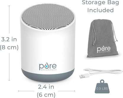 Pure Enrichment Wave Mini Zen Soothing Sound Machine - Portable Sound Machine for Yoga Studios, Travel & Sleep - 6 Relaxing Sounds, Optional Timer & Rechargeable Lithium Battery (Tranquil Green)