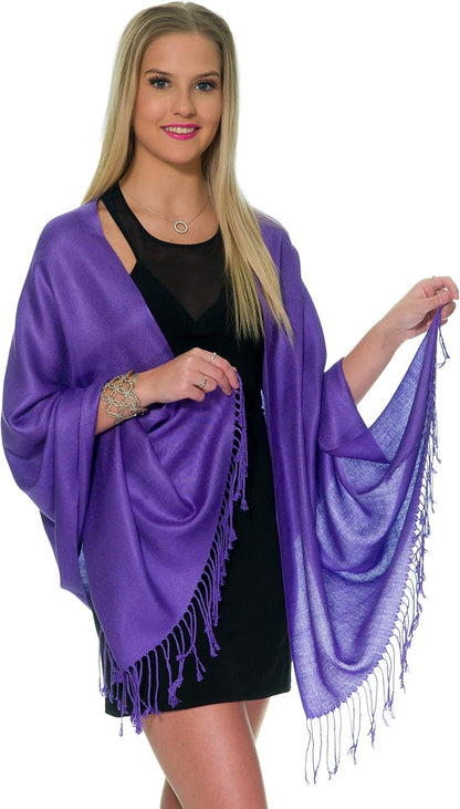 Pashmina Shawls and Wraps for Evening Dresses, Large Soft Pashminas Wedding Shawl