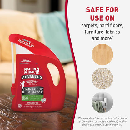 Nature’s Miracle Advanced Stain and Odor Eliminator Dog Spray, Fresh Scent, Severe Mess Enzymatic Formula For Tough Pet Messes, 32 oz