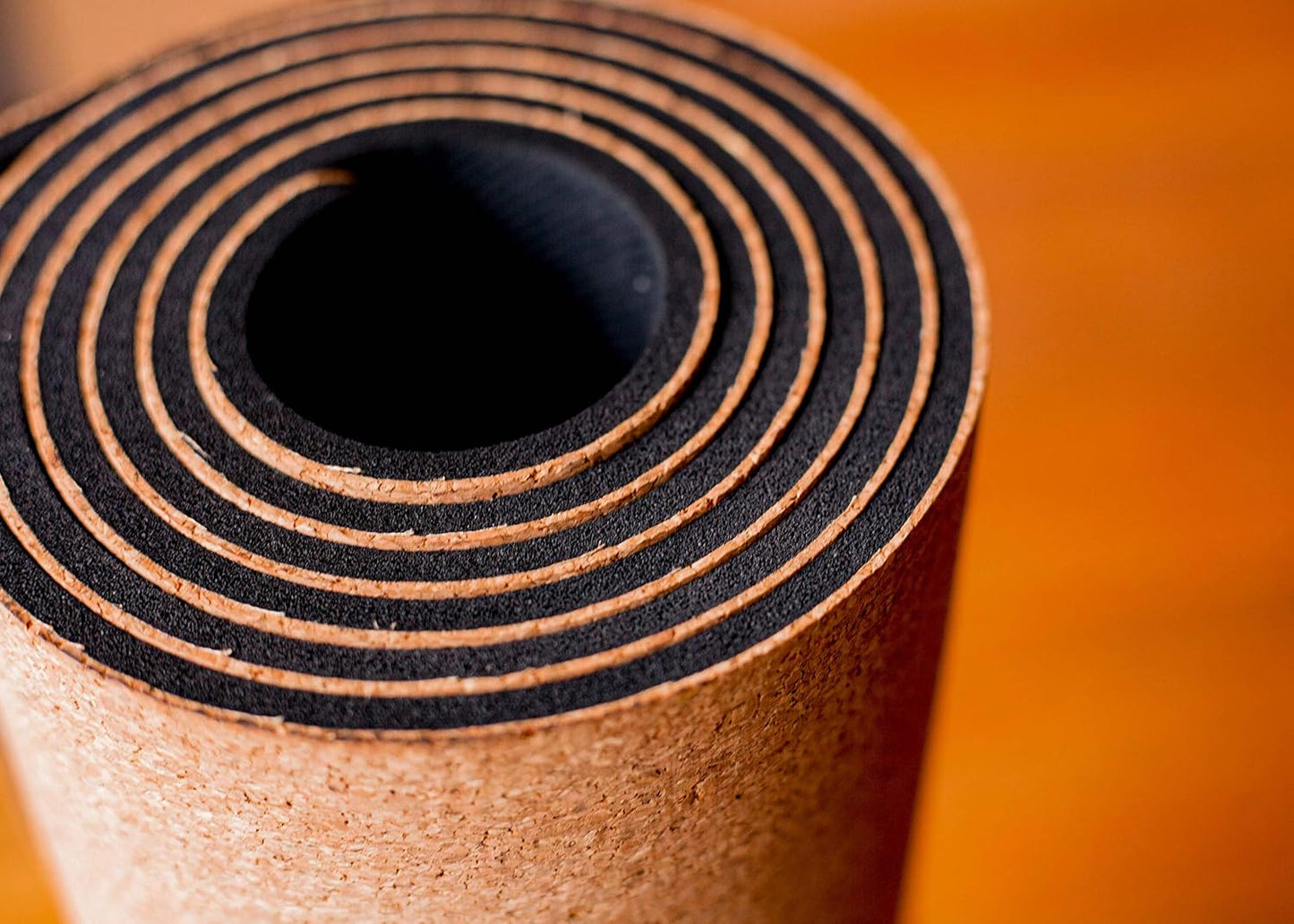 Natural Yoga and Exercise Mat - Excellent Grip and Joint Protection, Includes Carry Strap.