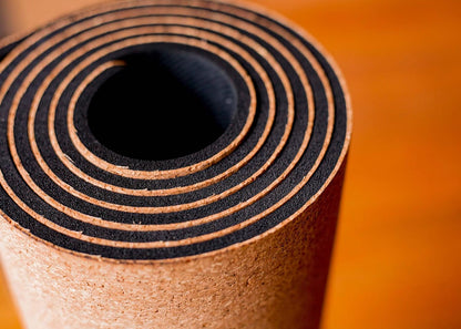 Natural Yoga and Exercise Mat - Excellent Grip and Joint Protection, Includes Carry Strap.