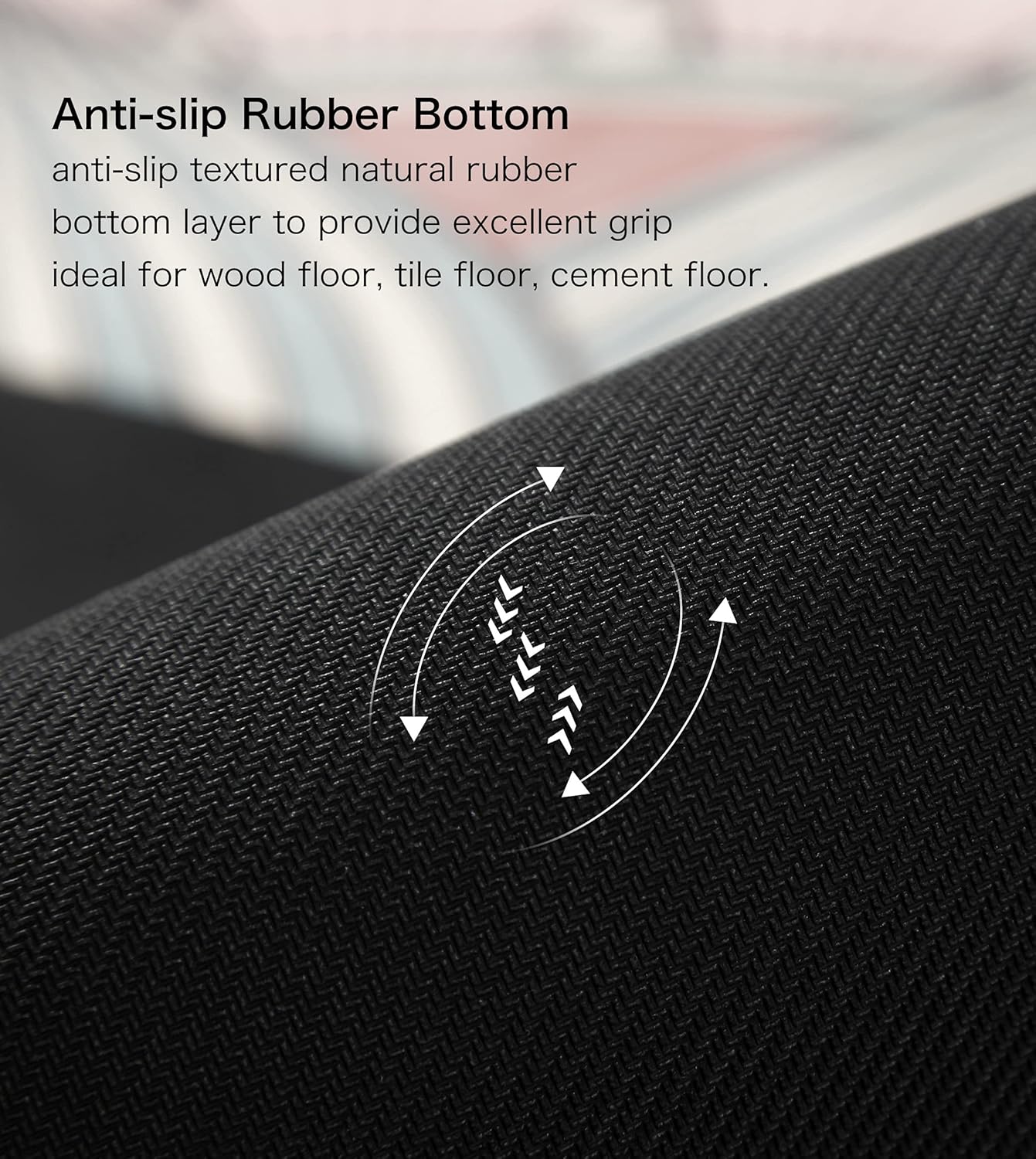 Knsbk Large Round Yoga Mat 4.6'X3.5mm for Exercise Premium Extra Thick, Ultra Comfortable, Non Slip, Meditation Mat
