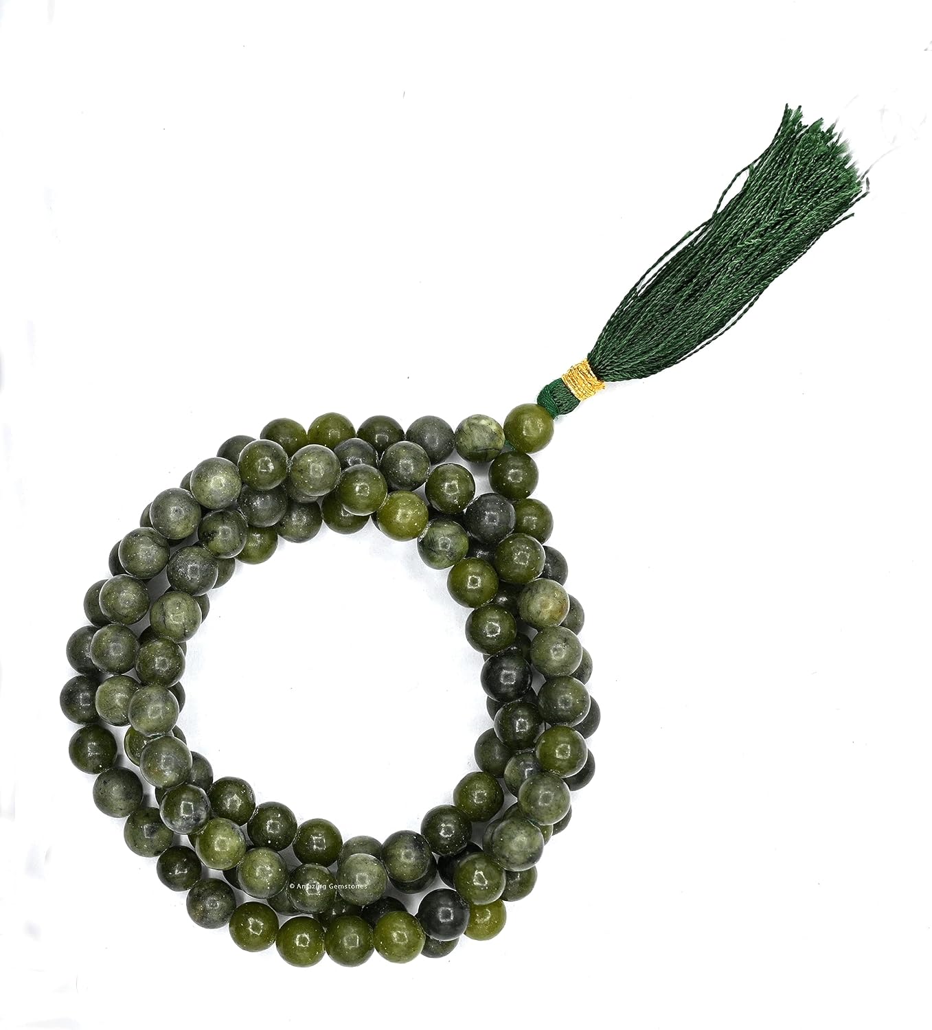 Amazing Gemstone 108 Beads Handmade Mala (Knotted, Rudraksha) - Colors B