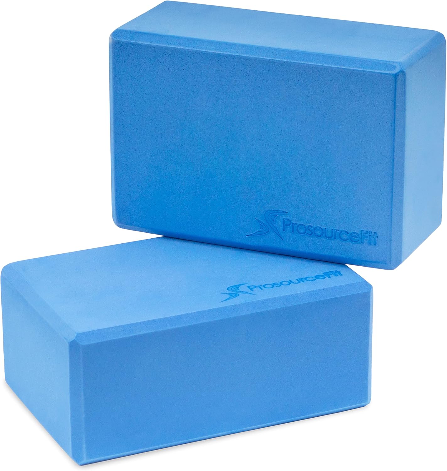 ProsourceFit Foam Yoga Blocks, High Density EVA Yoga Bricks 4”x 6” x 9” (Set of 2)