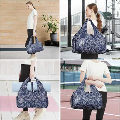 sportsnew Yoga Gym Bags for Women with Shoes Compartment & Wet Dry Storage Pockets & Adjustable Yoga Mat Holder, Patent Pending