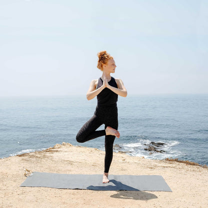 Yogo Ultralight Folding Travel Yoga Mat with Attached Straps, FSC®-Certified Plant Rubber, Sticky Grip, Non-Slip, Best Travel Yoga Mat®