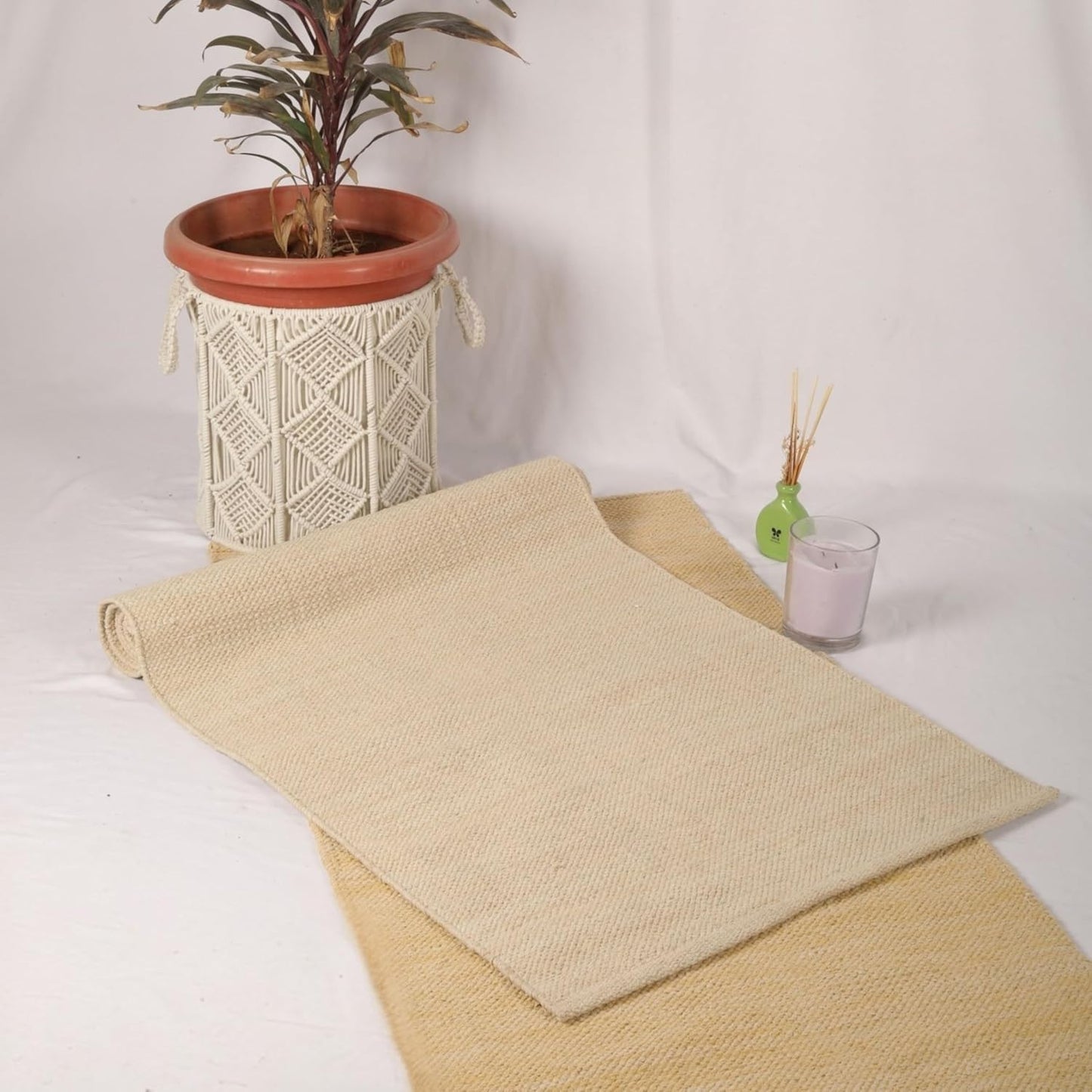 Trade Star Organic Cotton Yoga Mat Handloomed Meditation Rug Inches Perfect Size Mat Travel Mat for Indoor/Outdoor Use 72"L x 24"W Highly Absorbent Reversible Yoga Rug Tie Dye Yoga Mat for Exercise