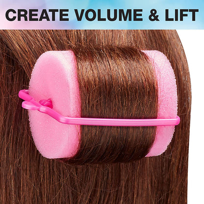 Conair Foam Hair Rollers -Heatless curls - Foam Rollers - Hair Rollers - Loose Hair Curlers in Assorted Sizes - 8 Count w/storage case
