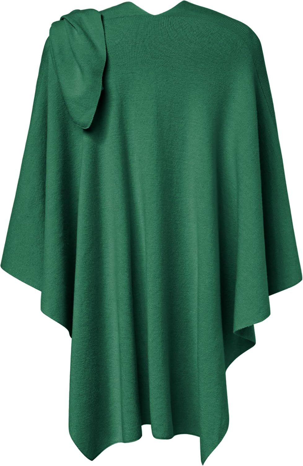 PULI Womens Large Cross Front Poncho Sweater Wrap Topper Knitted Elegant Shawls Cape for Fall Winter