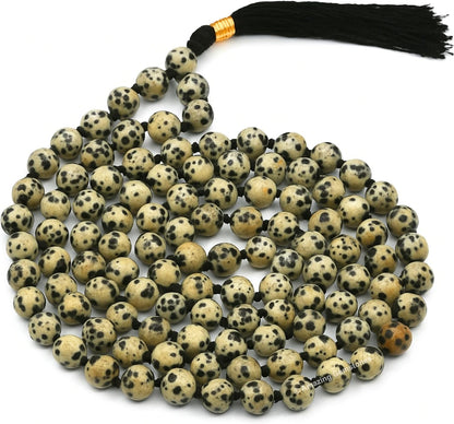 Amazing Gemstone 108 Beads Handmade Mala (Knotted, Rudraksha) - Colors B