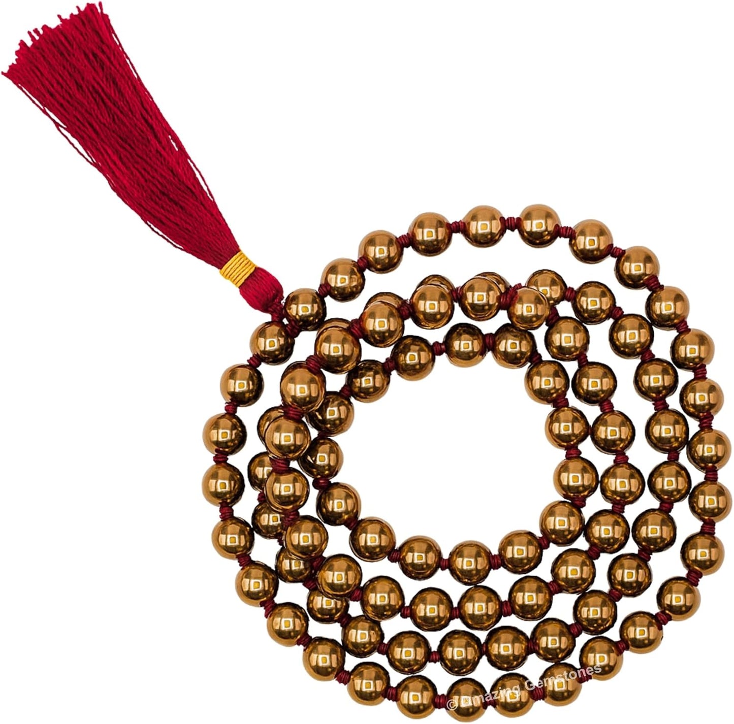 Amazing Gemstone 108 Beads Handmade Mala (Knotted, Rudraksha) - Colors A