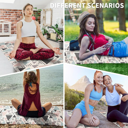 Cifupy Handmade Organic Yoga Mat made with Organic Cotton Yoga Mat - Non Slip Hand-Woven Foldable Yoga Rug Provides Excellent Comfort, Traction & Support for Indoor & Outdoor Use - 24 x 72 Inches