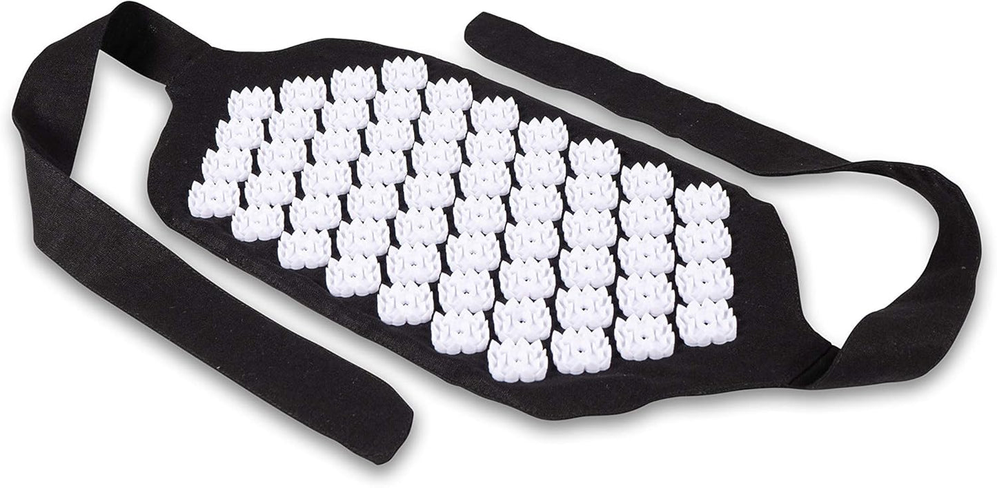 Kanjo Premium Acupressure Belt - Lightweight on-the-go Pain Relief - Relieves Back Pain - 100% Cotton Linen - Includes Carry Bag - Onyx