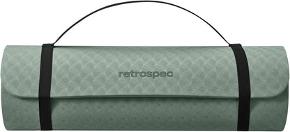 Retrospec Zuma Yoga Mat | 1/2 Inch Thick Non Slip Workout Mat | TPE Exercise Mat for Yoga, Pilates & Stretching | 72x24in
