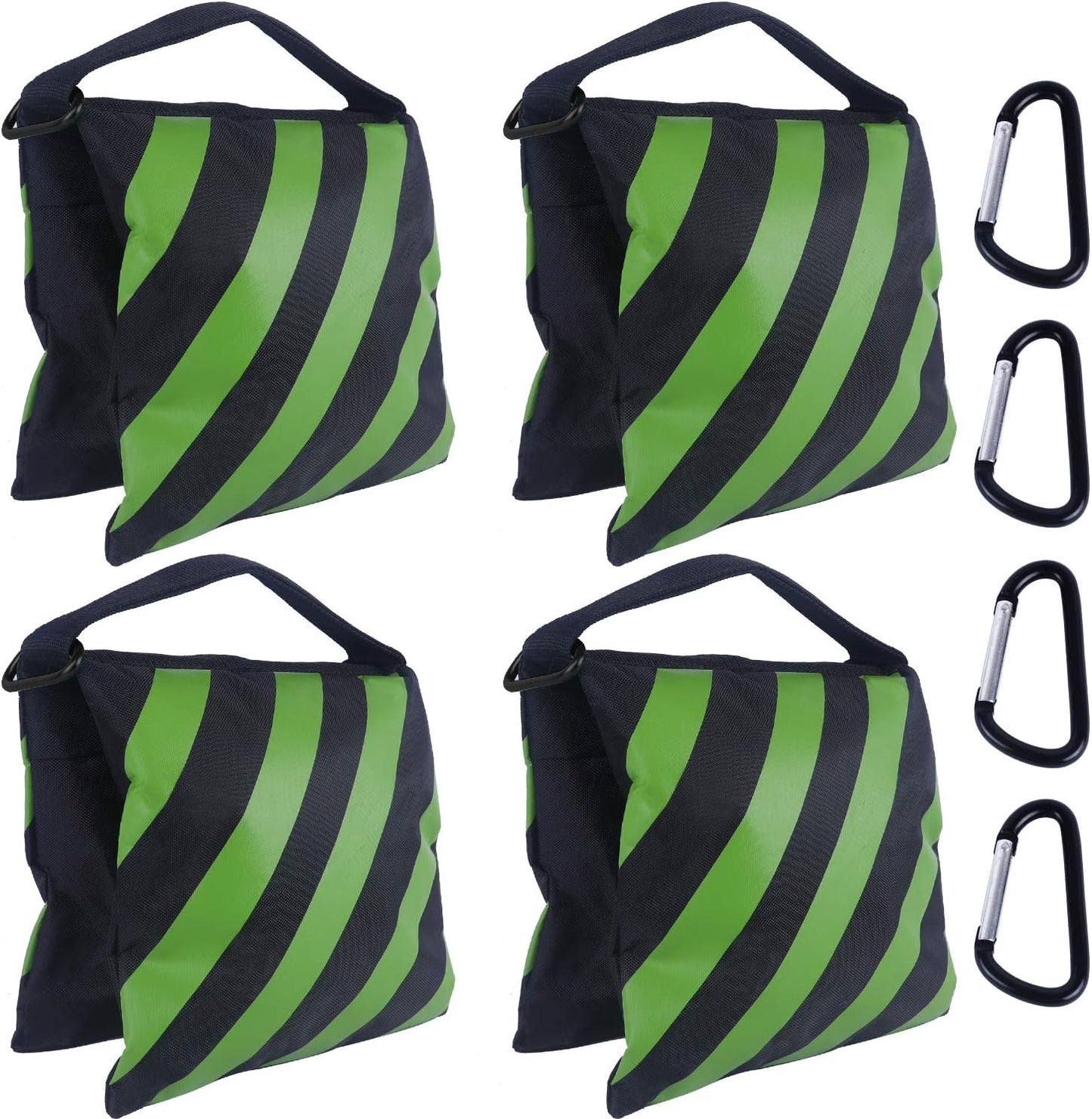 ABCCANOPY Photography Sandbag for Video Stand, Heavy Duty Weight Bags for Light Tripod, Camping Chair, 4 Packs (Black) No Sand
