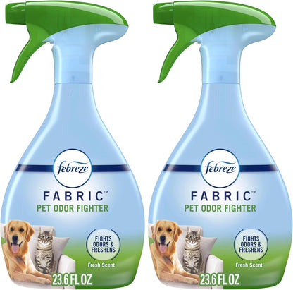 Febreze Fabric Spray Air Freshener, Odor-Fighting Fabric Refresher, Sneaker Balls Alternative, Couch Cleaner, Linen Spray, Multi-Use, Extra Strength Scent, 23.6 fl oz