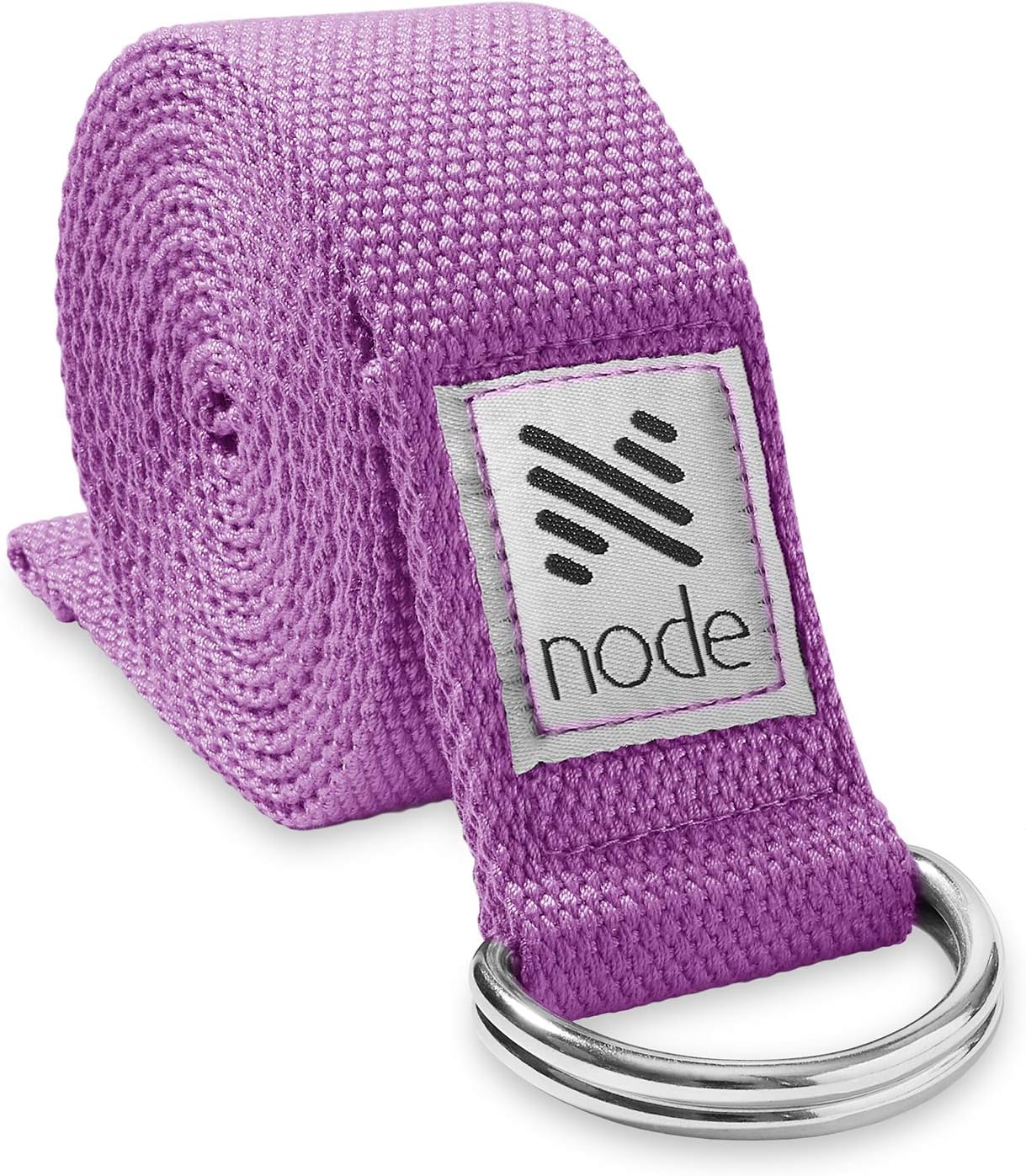 7-1/2' Yoga Strap for Stretching, Woven Cotton Blend Yoga Strap with Adjustable D-Ring Buckle for Exercise, Therapy and Fitness
