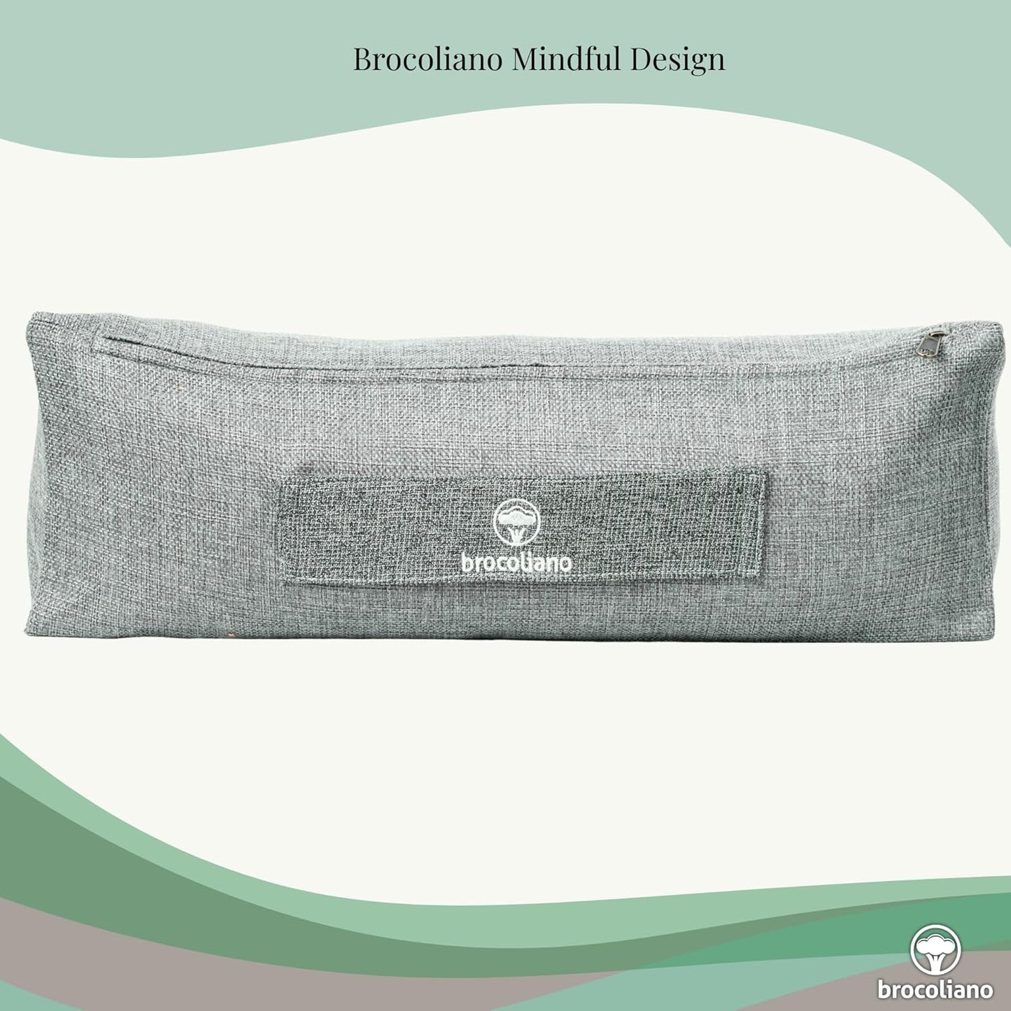 Meditation Cushion – Ergonomic Zafu Pillow for Yoga and Mindfulness – Washable Cover, Natural Buckwheat Fill, Premium Fabric (Cotton Blend/Polyester Variant) (Steel Gray, Medium)