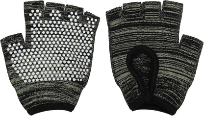 Yoga Gloves, Non Slip Fingerless Pilates Gloves Breathable Exercise Workout Mittens