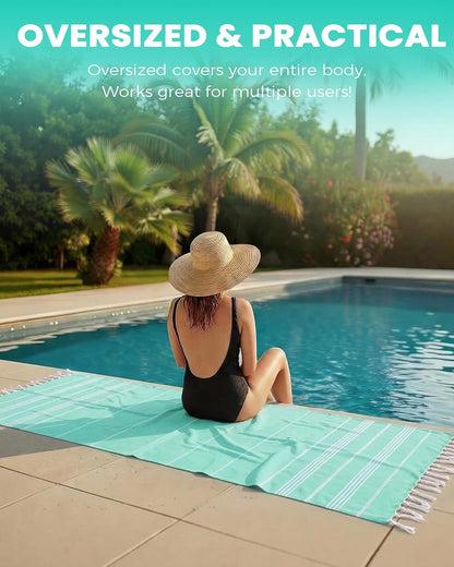 Turkish Beach Towels Vacation Essentials Yoga Blanket Pool Workout Towel Oversized Sand Free Quick Dry Lightweight Meditation Supplies Mat Cover Surf Boat River Float Accessories Gym Excise Stuff