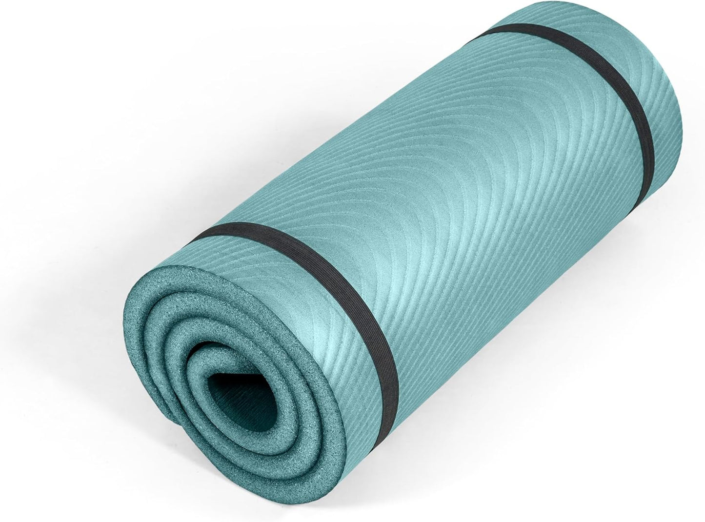 Tone Fitness 1-Inch Thick Yoga Mat | High-Density, Non-slip Exercise Mat with Carrying Strap for Yoga, Pilates, & Home Gym Workouts | Multiple Options